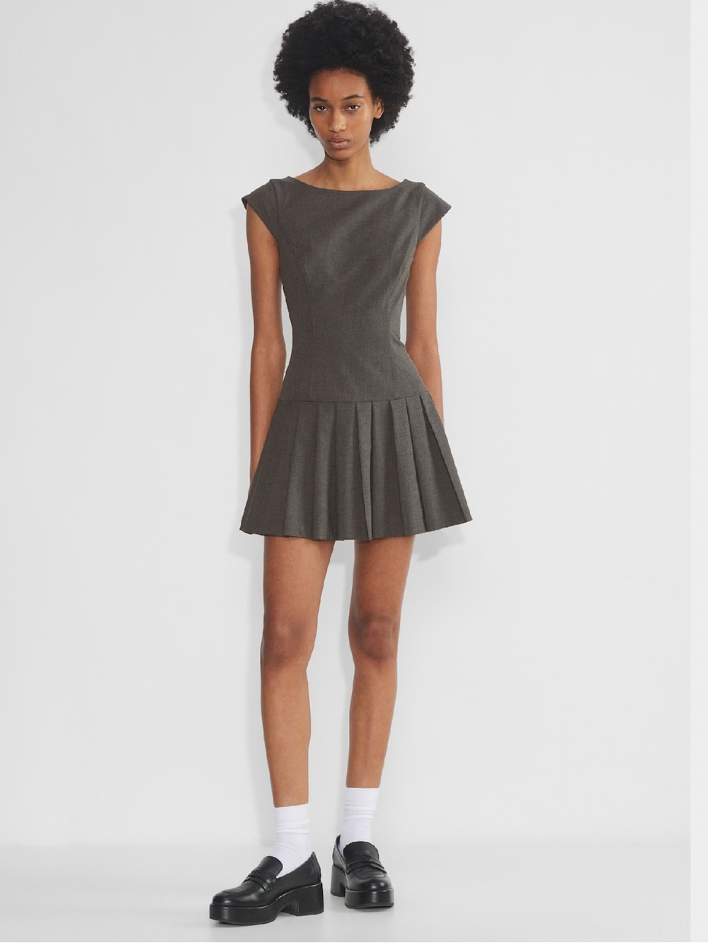 Aritzia Charcoal Sunday Best Mini Palette Dress